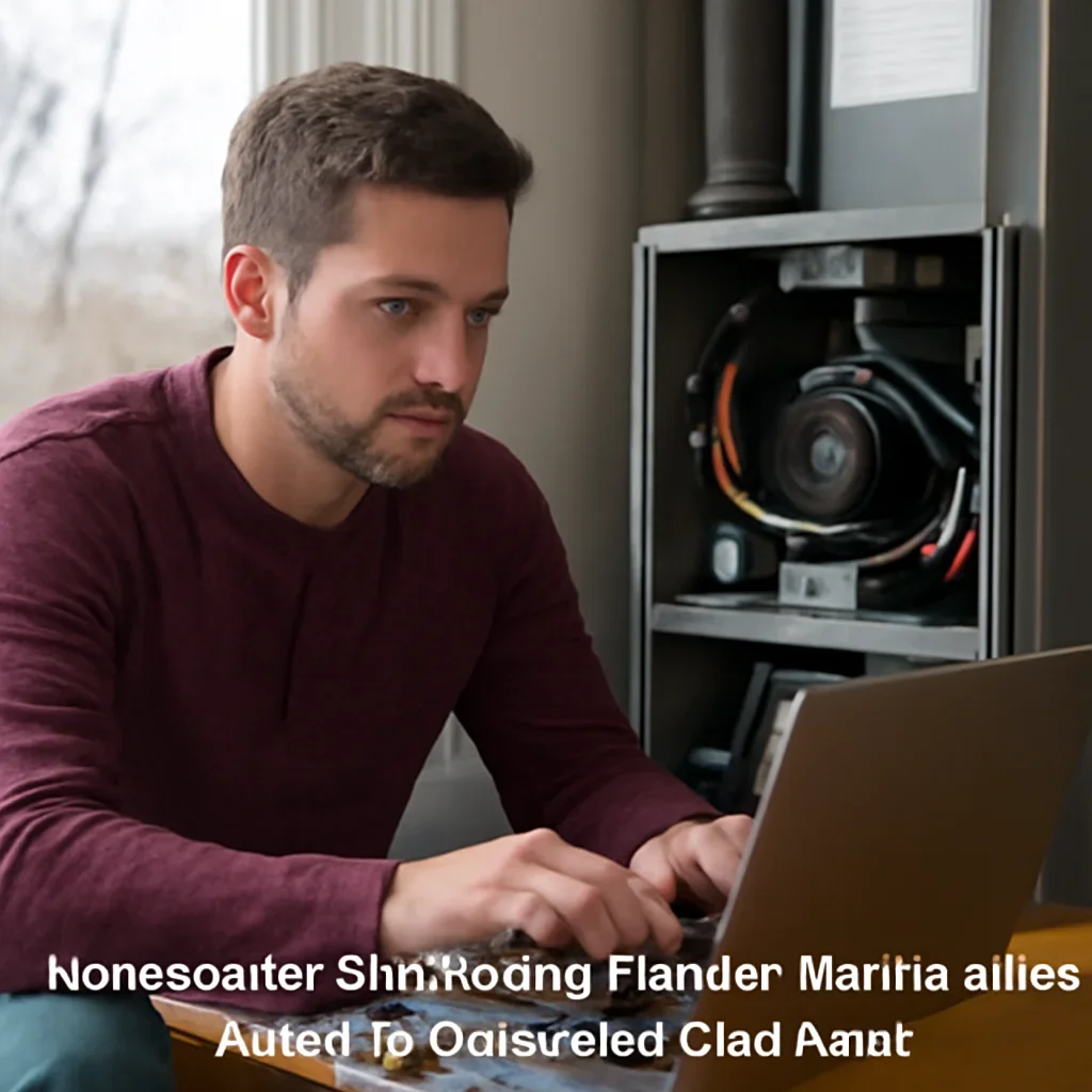 Homeowner scheduling furnace maintenance before an Oklahoma cold snap