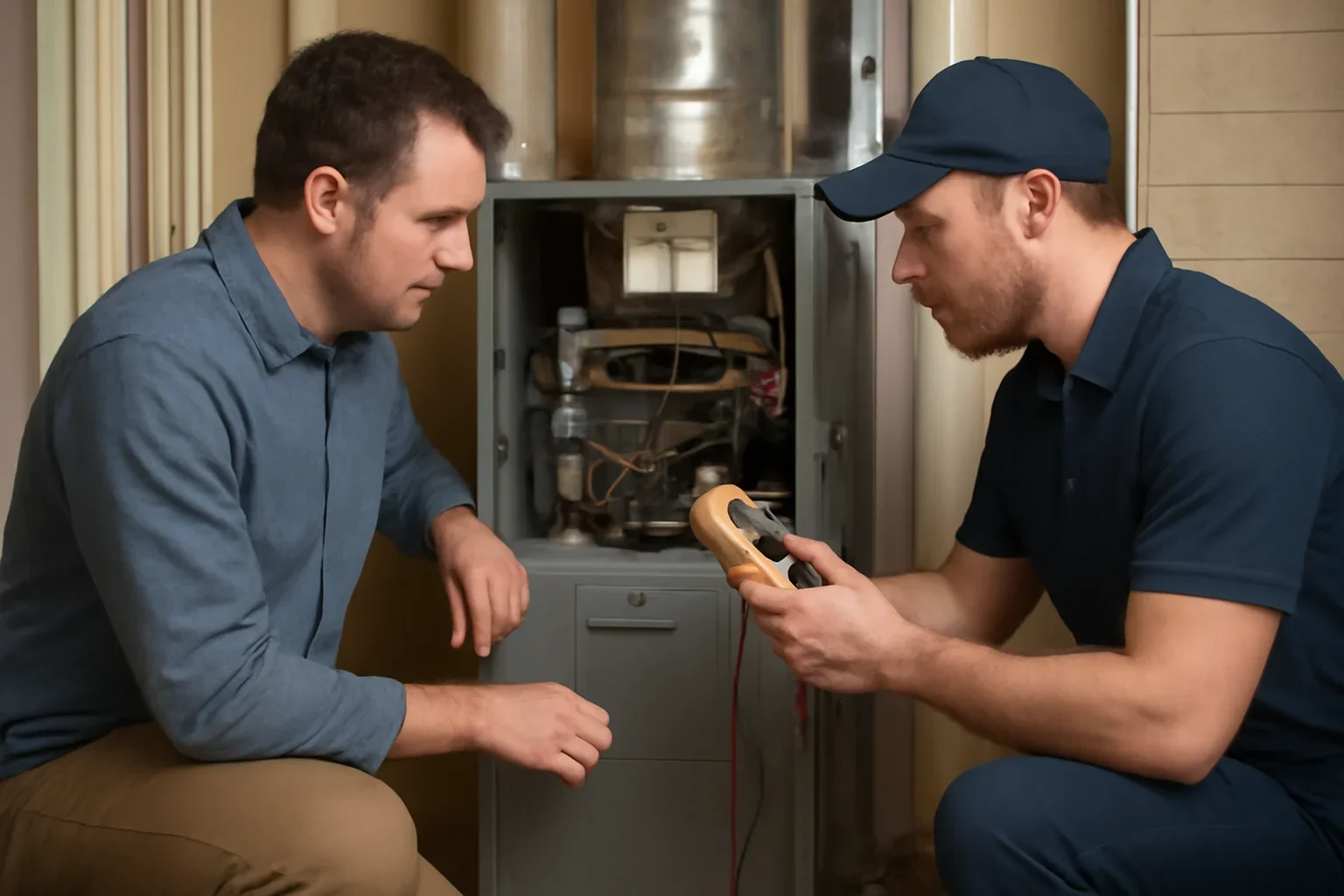 Preparing a furnace for winter in an Oklahoma City home