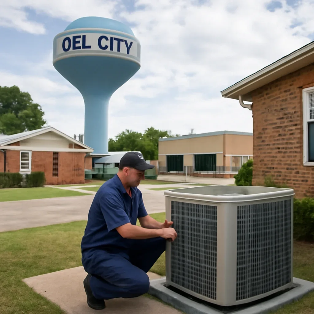 Local HVAC service context for Del City